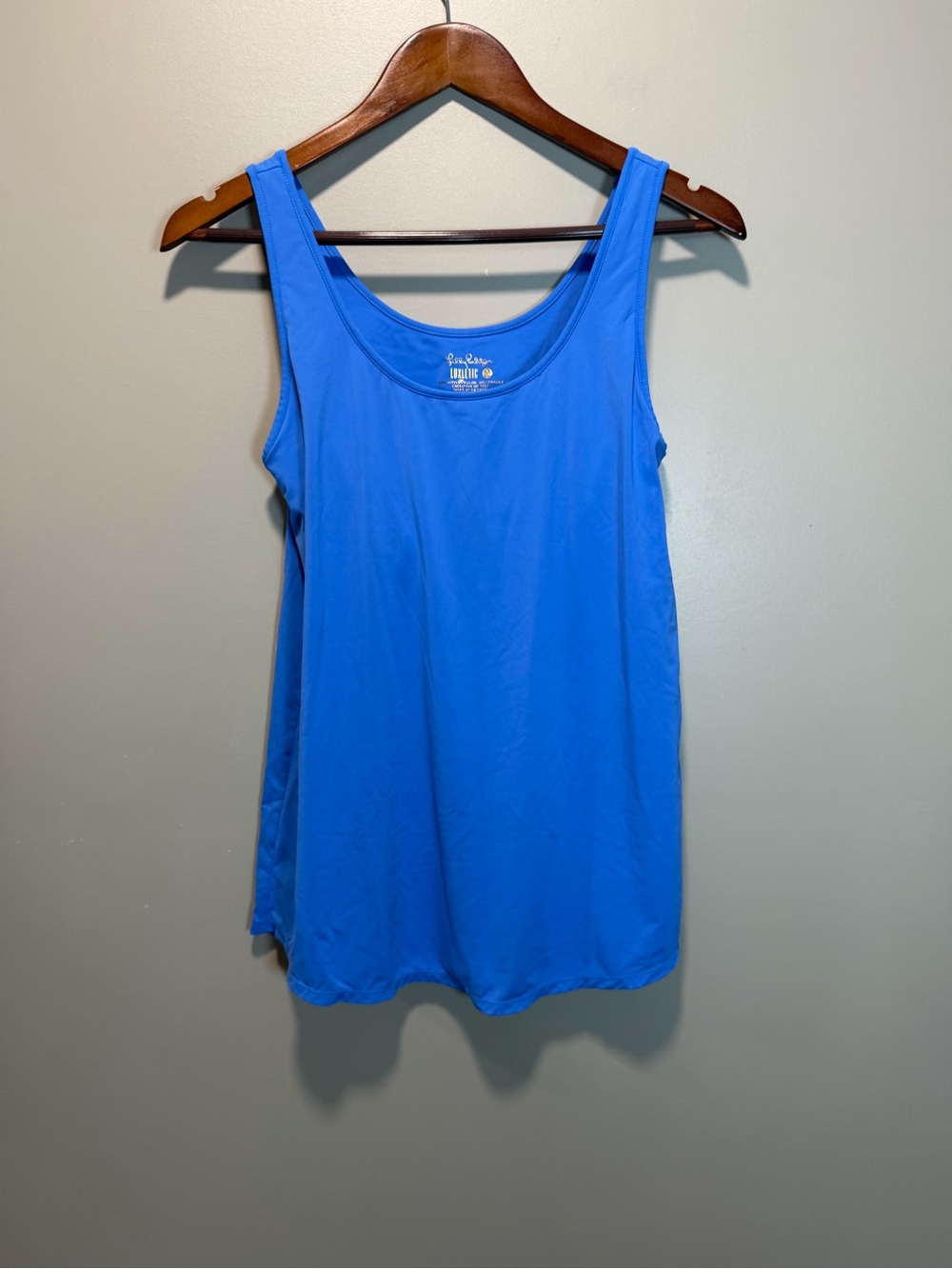 Lilly Pulitzer Luxletic Women’s Medium Royal Blue Scoop Neck Tank